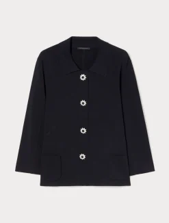 Outlet Marina Rinaldi Knitted jacket BLACK