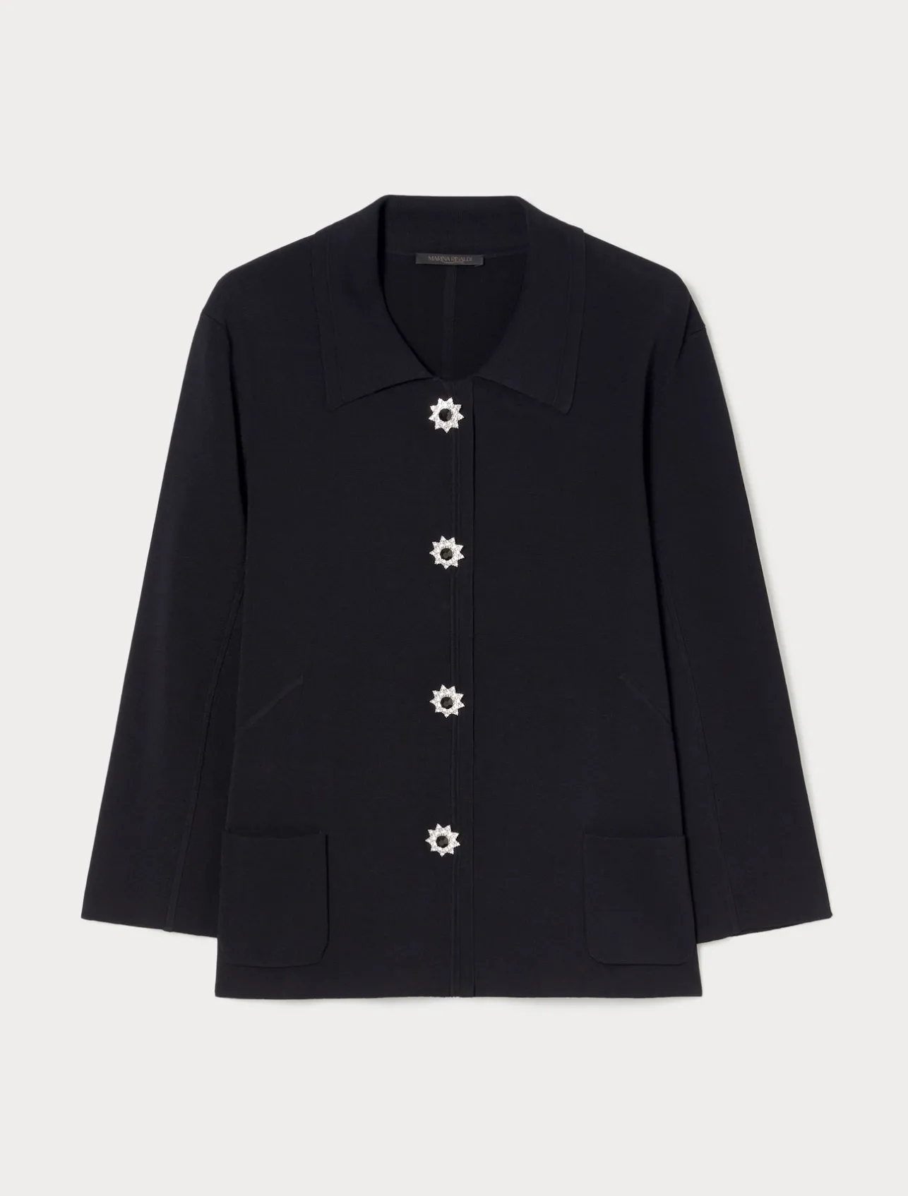Outlet Marina Rinaldi Knitted jacket BLACK