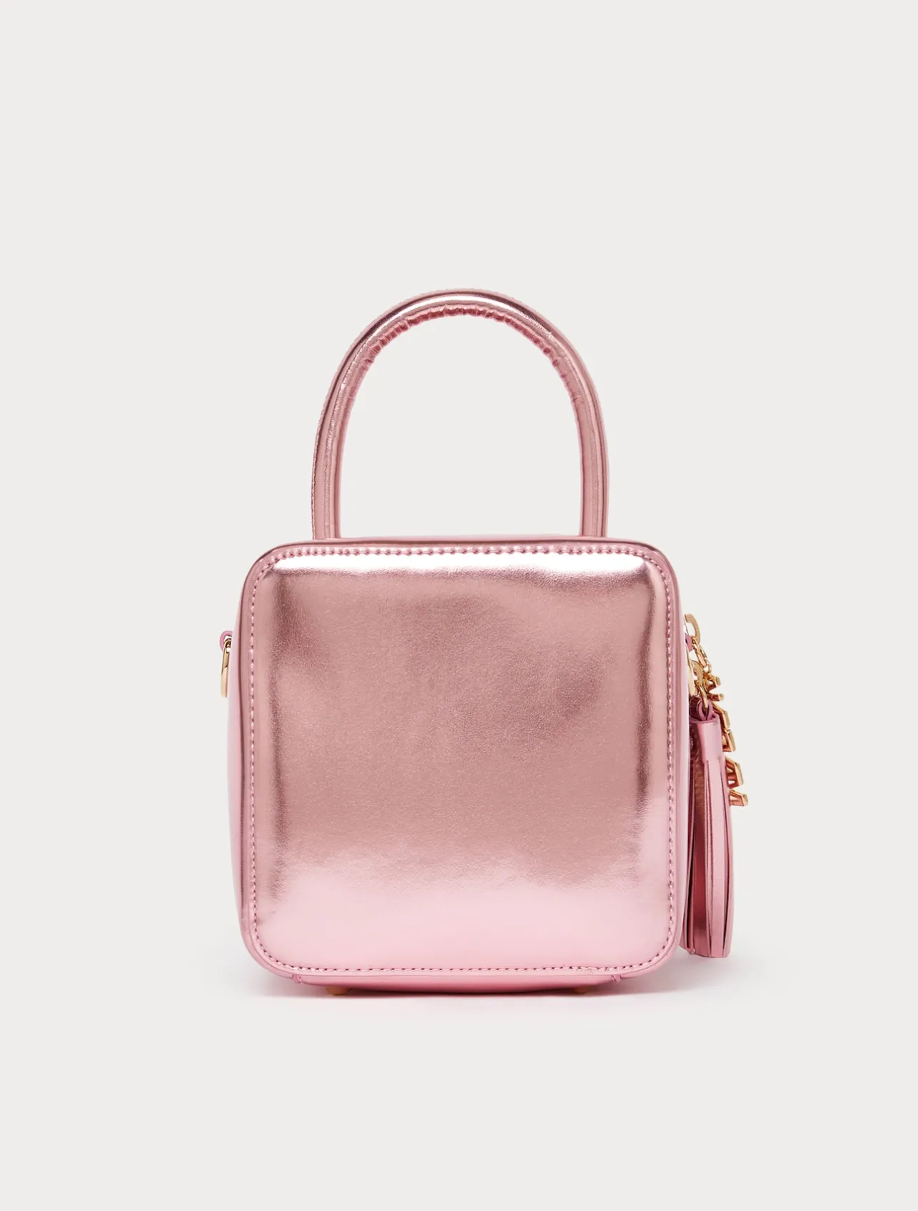 Sale Marina Rinaldi Laminated cube bag PINK
