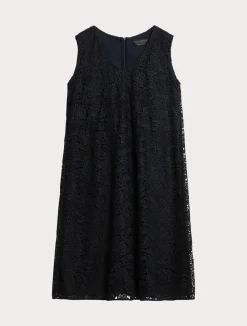 Sale Marina Rinaldi Laminated lace dress MIDNIGHTBLUE