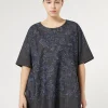 Clearance Marina Rinaldi Lasered denim blouse NAVY