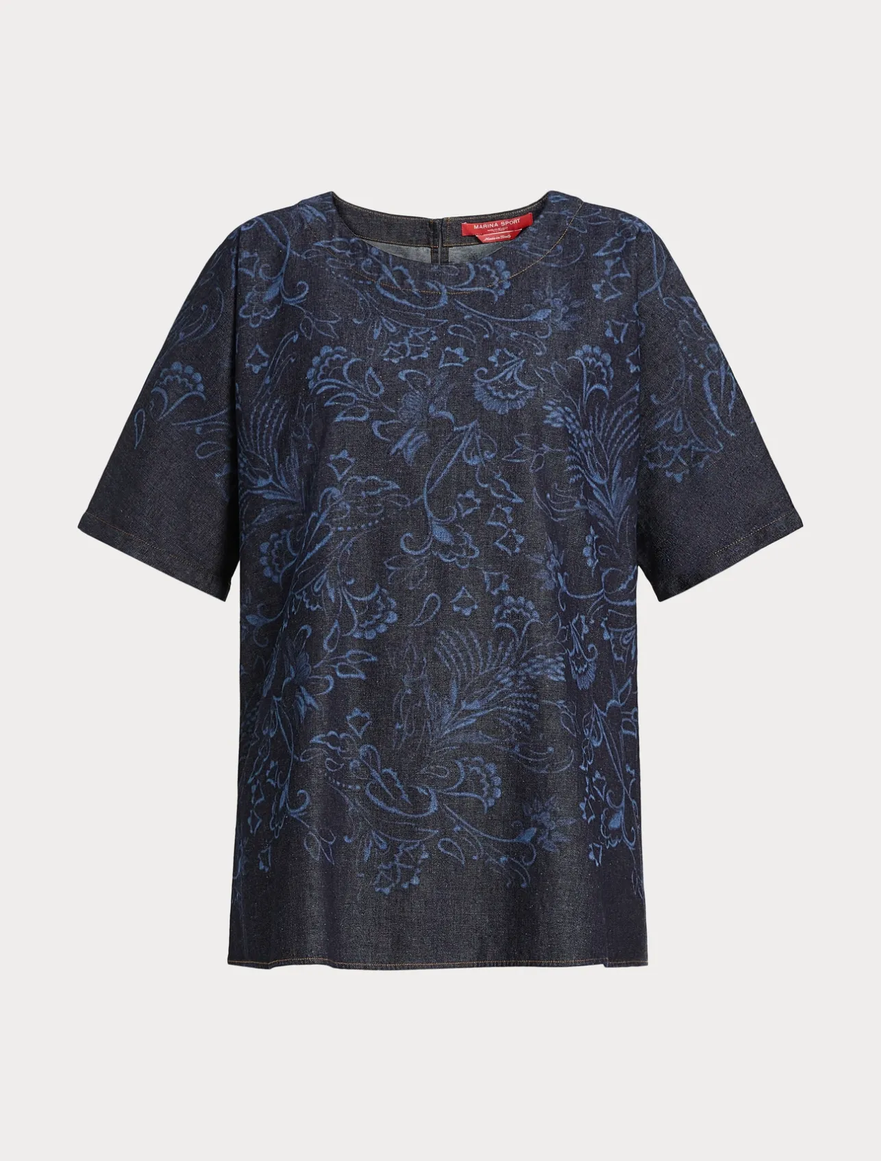 Clearance Marina Rinaldi Lasered denim blouse NAVY