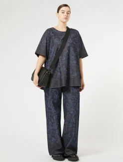Clearance Marina Rinaldi Lasered denim blouse NAVY