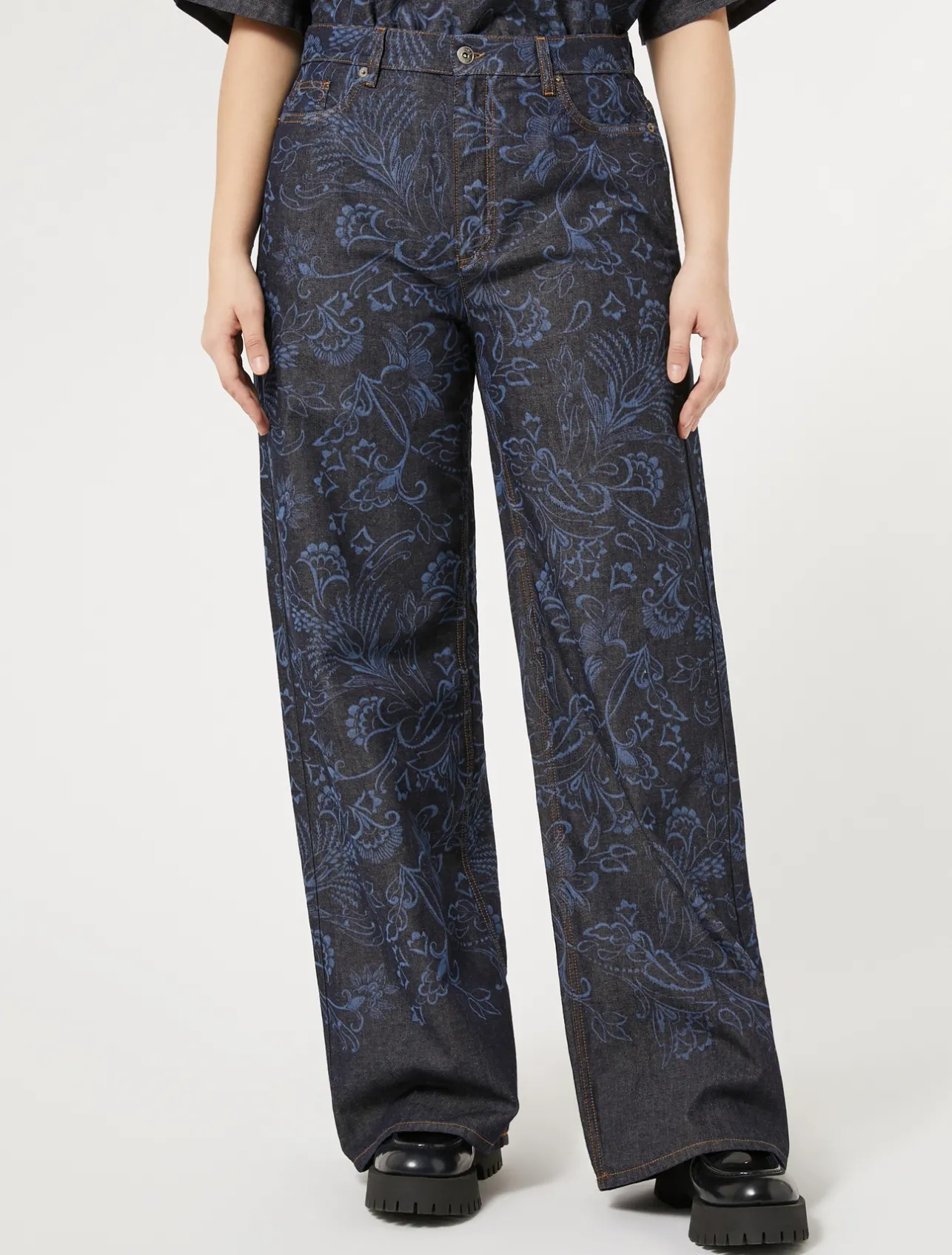Hot Marina Rinaldi Lasered denim jeans NAVY