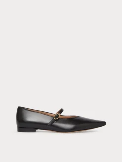 Online Marina Rinaldi Leather ballerinas BLACK