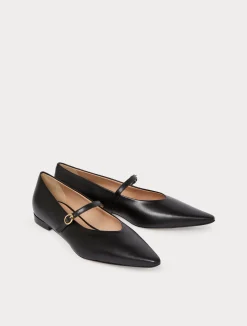 Online Marina Rinaldi Leather ballerinas BLACK