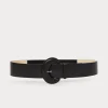 Best Marina Rinaldi Leather belt BLACK