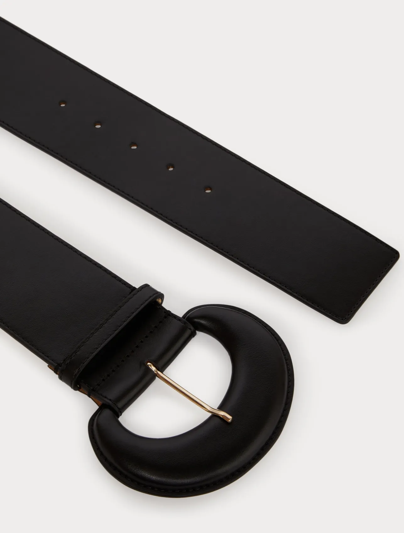 Best Marina Rinaldi Leather belt BLACK