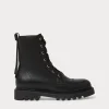 New Marina Rinaldi Leather combat boots BLACK