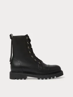 New Marina Rinaldi Leather combat boots BLACK