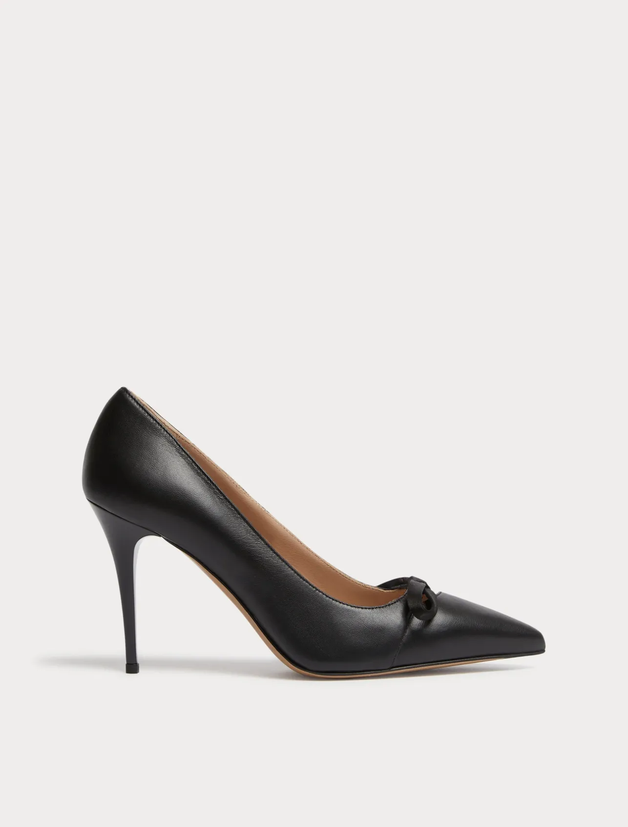 New Marina Rinaldi Leather court shoes BLACK
