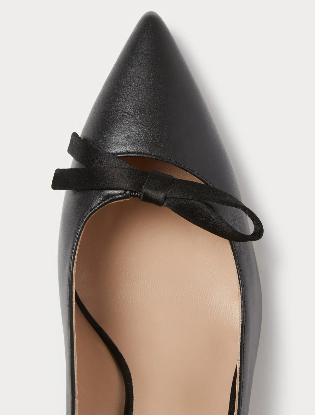 New Marina Rinaldi Leather court shoes BLACK
