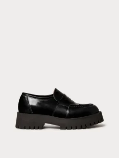 Clearance Marina Rinaldi Leather moccasins MIDNIGHTBLUE
