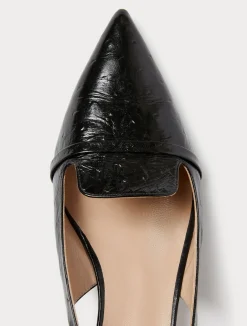 New Marina Rinaldi Leather slingback heels BLACK