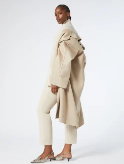 Sale Marina Rinaldi Leather slingback heels NATURAL