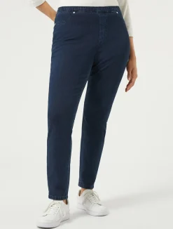 Best Marina Rinaldi Leggings-fit jersey denim jeans MIDNIGHTBLUE