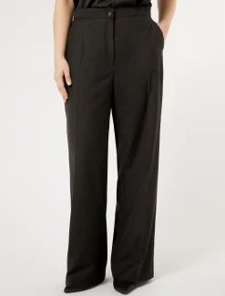 Hot Marina Rinaldi Levantine trousers with rhinestones BLACK