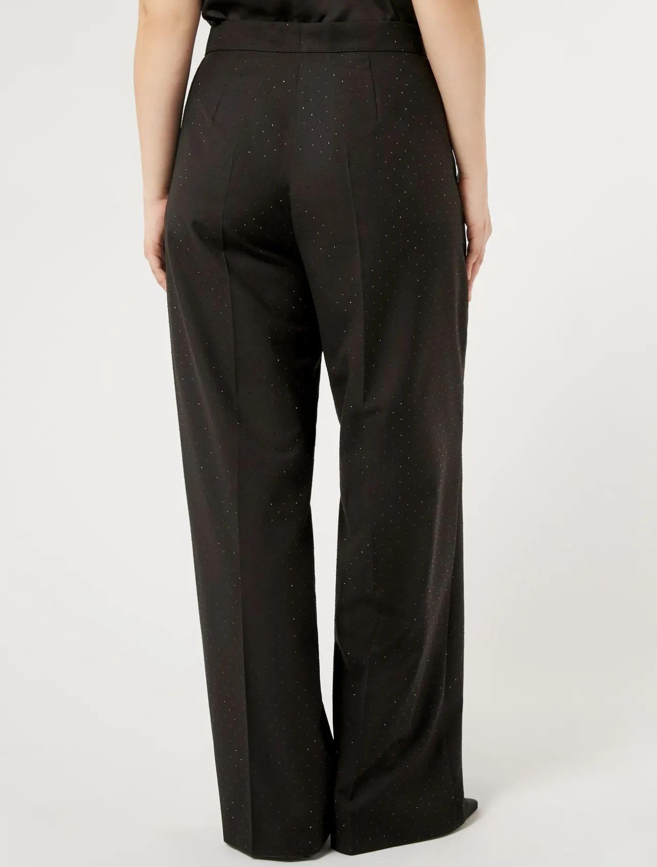 Hot Marina Rinaldi Levantine trousers with rhinestones BLACK