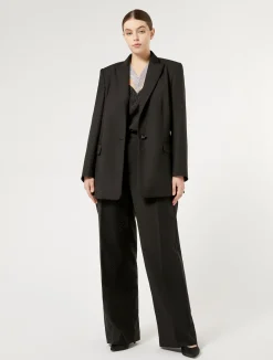 Hot Marina Rinaldi Levantine trousers with rhinestones BLACK