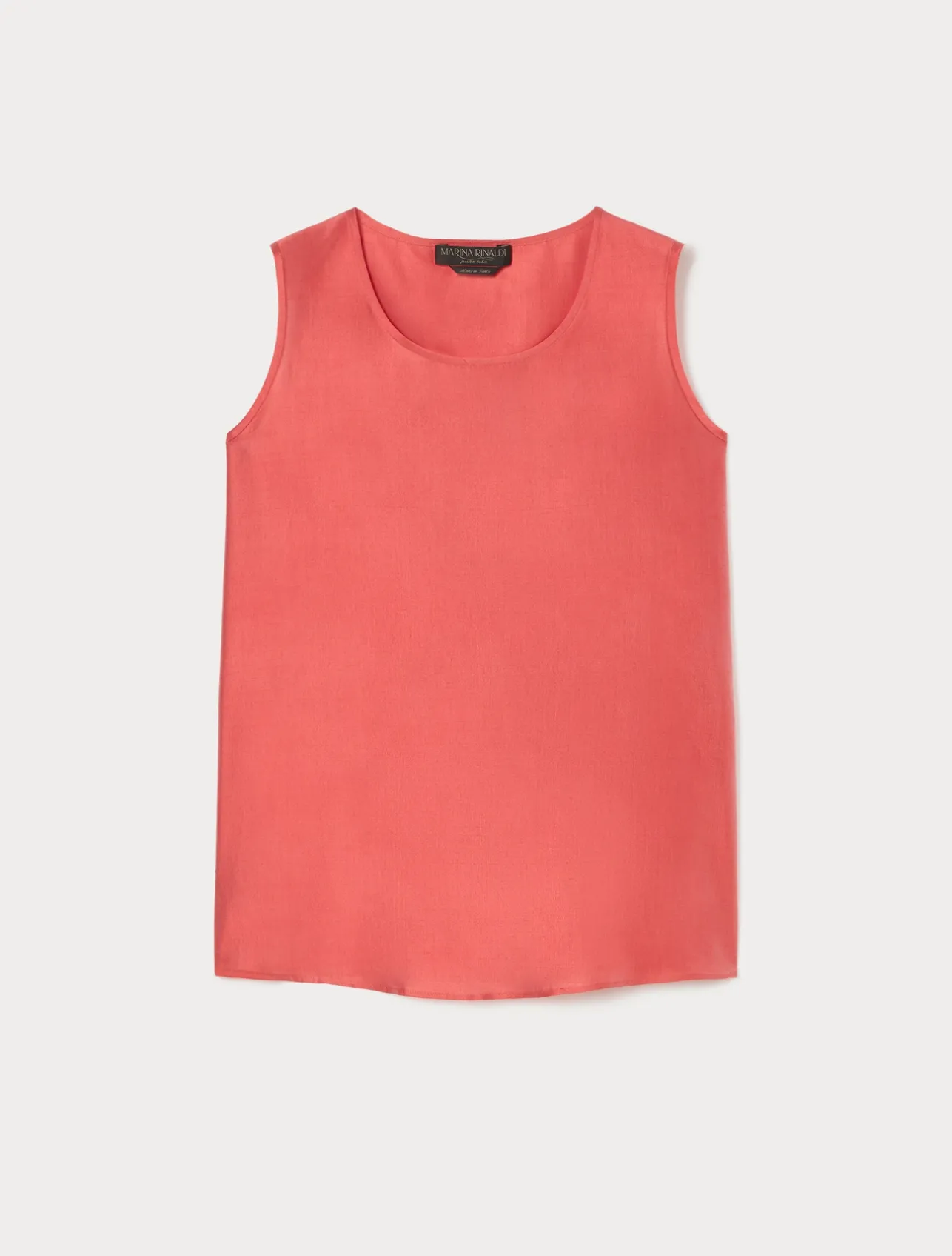 Discount Marina Rinaldi Light shantung silk top RED