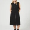 Online Marina Rinaldi Lightweight cady dress BLACK