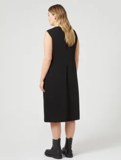 Online Marina Rinaldi Lightweight cady dress BLACK