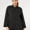 New Marina Rinaldi Lightweight cady shirt BLACK