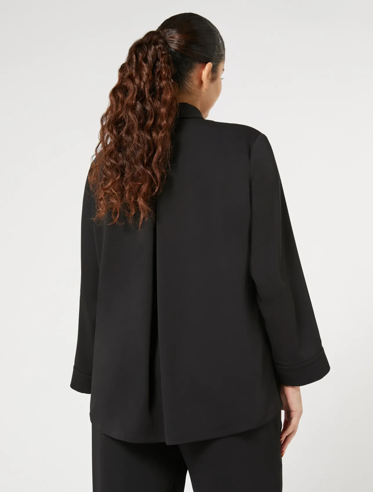 New Marina Rinaldi Lightweight cady shirt BLACK