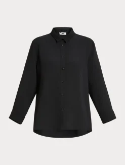 New Marina Rinaldi Lightweight cady shirt BLACK