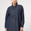 Sale Marina Rinaldi Lightweight denim shirt MIDNIGHTBLUE
