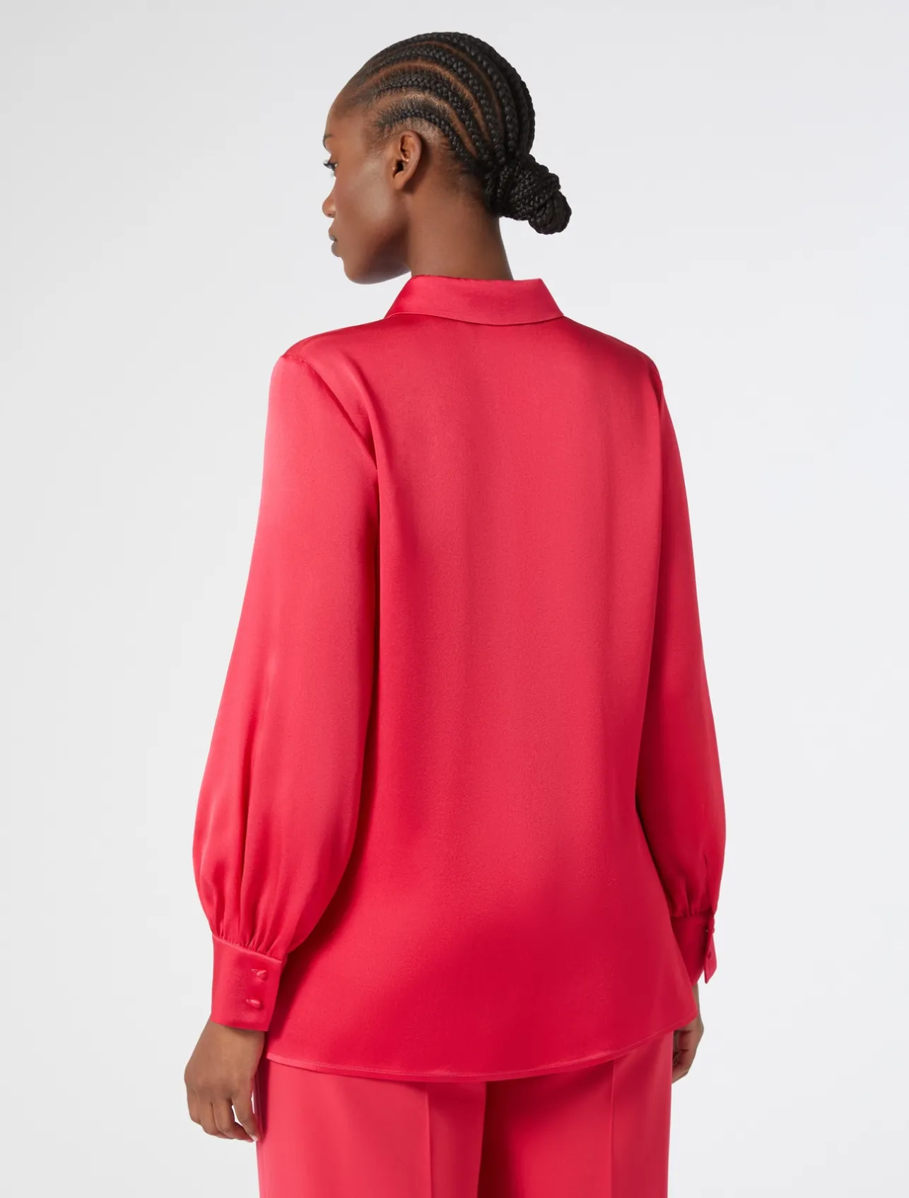 New Marina Rinaldi Lightweight satin shirt FUCHSIA