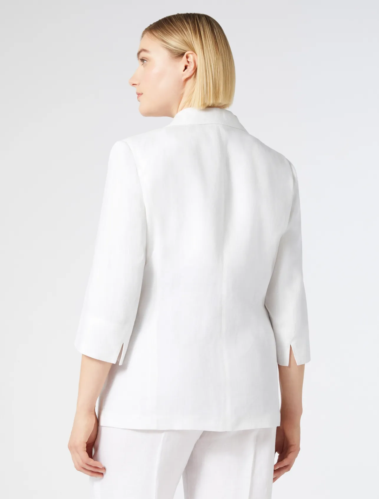 Discount Marina Rinaldi Linen jacket WHITE