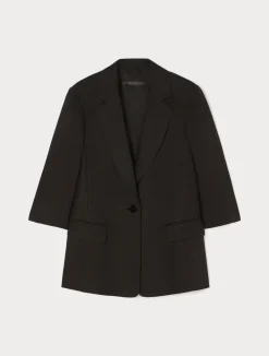 Clearance Marina Rinaldi Linen jacket BLACK