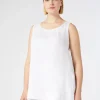 Outlet Marina Rinaldi Linen top OPTICALWHITE