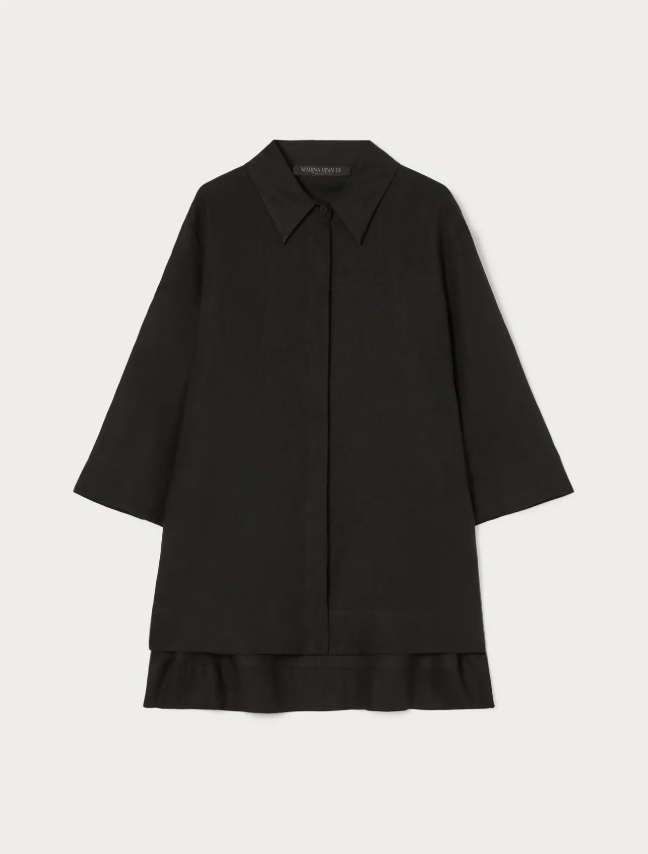 Sale Marina Rinaldi Linen tunic BLACK