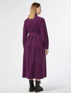 Clearance Marina Rinaldi Long corduroy dress PLUM