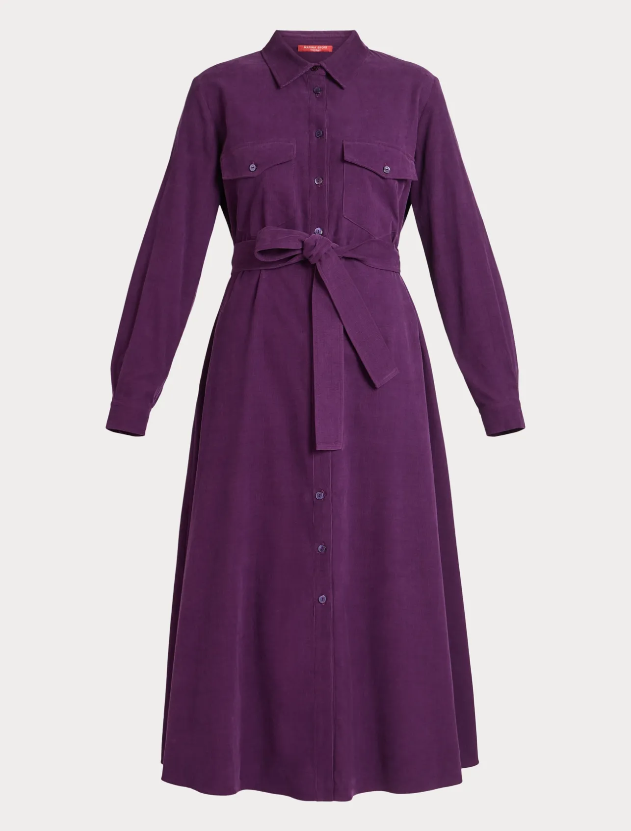 Clearance Marina Rinaldi Long corduroy dress PLUM
