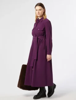 Clearance Marina Rinaldi Long corduroy dress PLUM