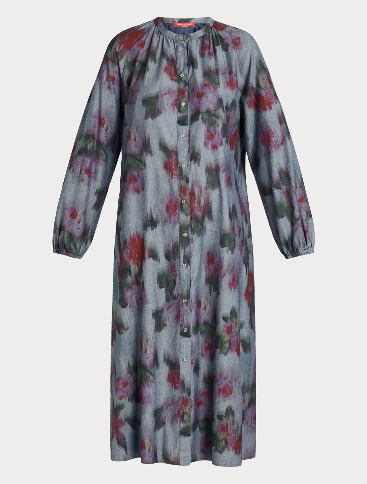 Sale Marina Rinaldi Long denim chambray dress NAVY