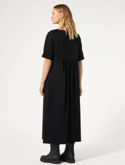 Discount Marina Rinaldi Long jersey dress BLACK