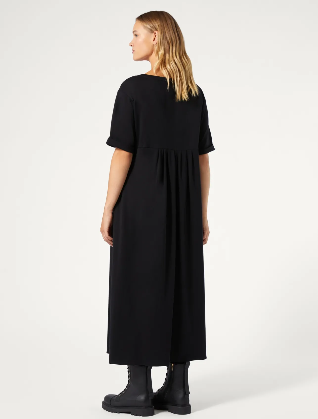 Discount Marina Rinaldi Long jersey dress BLACK