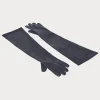 Fashion Marina Rinaldi Long Nappa leather gloves ULTRAMARINE