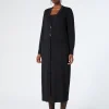 New Marina Rinaldi Long viscose cardigan BLACK