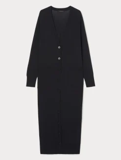 New Marina Rinaldi Long viscose cardigan BLACK