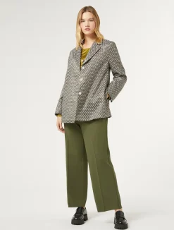 Discount Marina Rinaldi Lurex jacquard jacket SAND