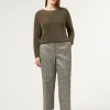 Best Marina Rinaldi Lurex jacquard trousers SAND