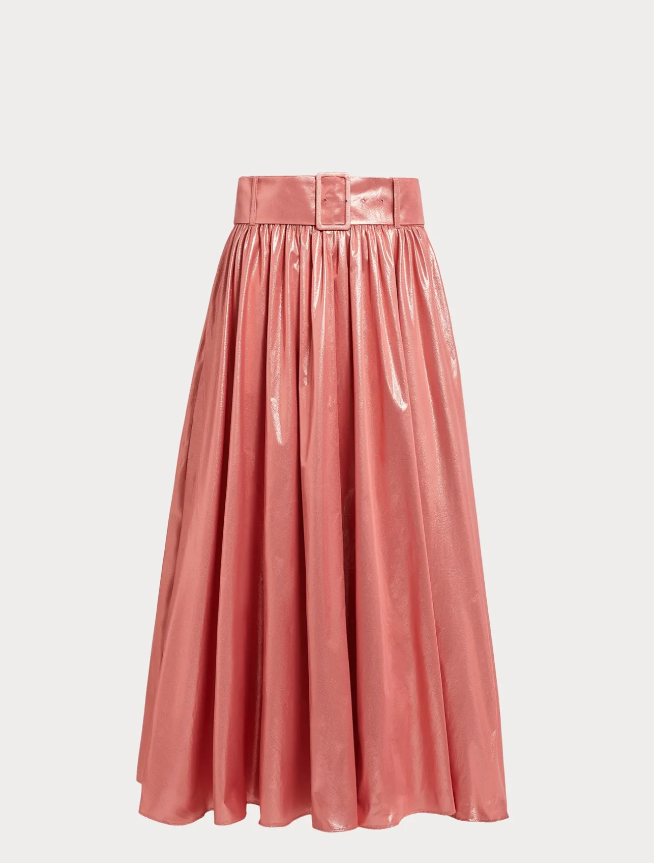 Sale Marina Rinaldi Lurex taffeta skirt PEARLYPINKGOLD
