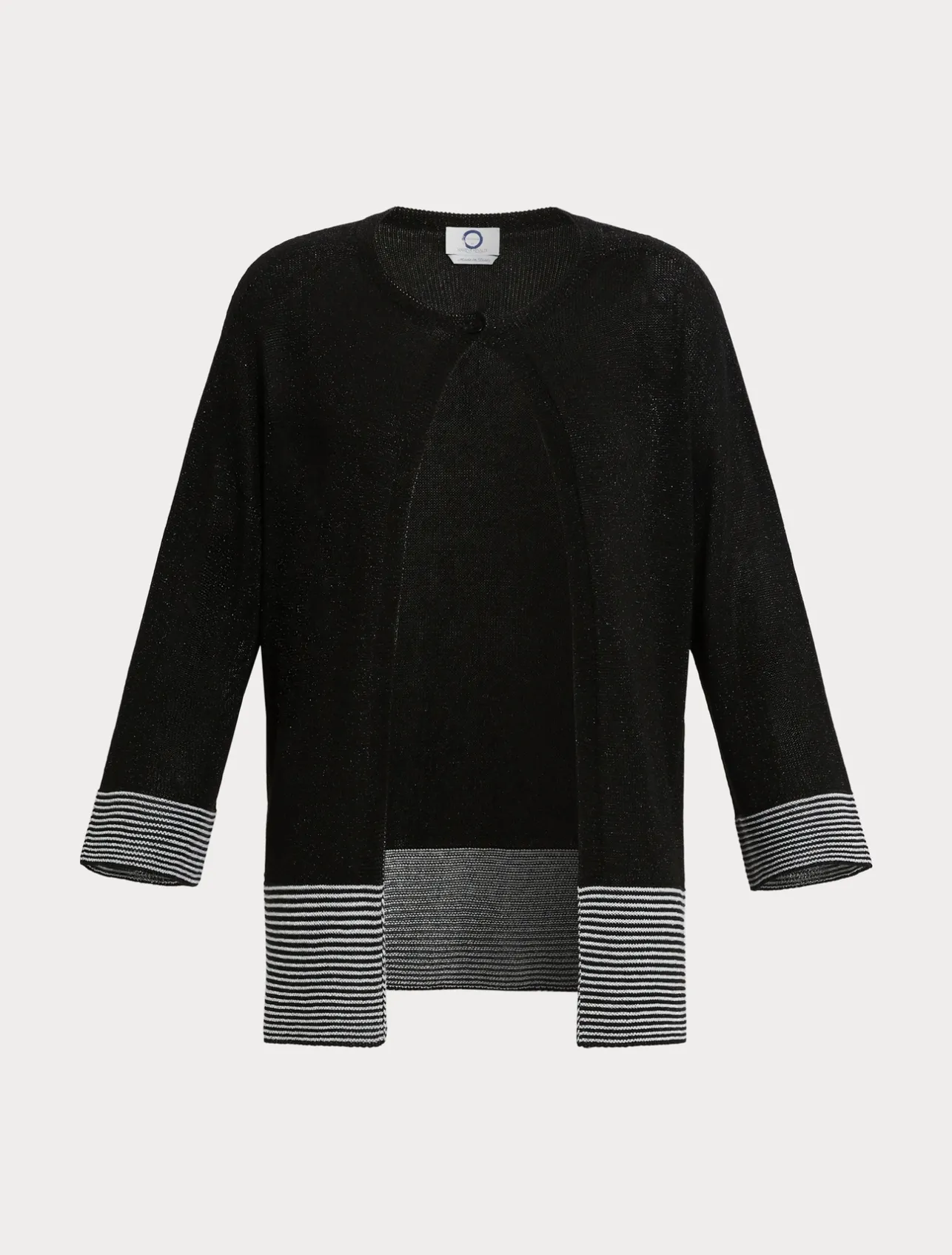 Sale Marina Rinaldi Lurex viscose cardigan BLACK