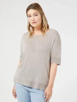 Best Marina Rinaldi Lurex viscose sweater MEDIUMGREY