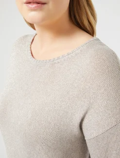 Best Marina Rinaldi Lurex viscose sweater MEDIUMGREY
